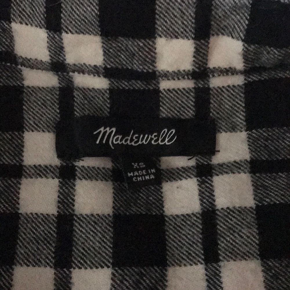 Madewell Oversized Flannel in Bridgeport Plaid - Picture 2 of 3